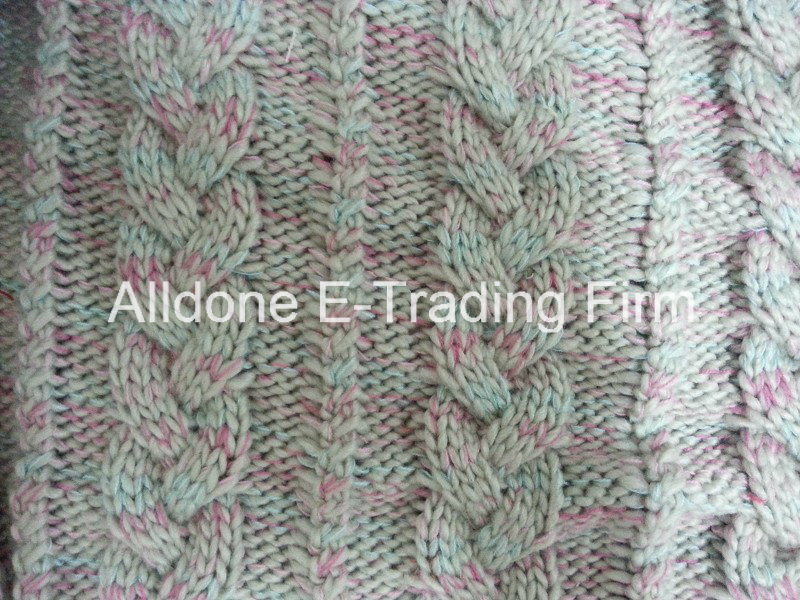 Knit Fabric for Knitting Baby Blanket Wrap Throw