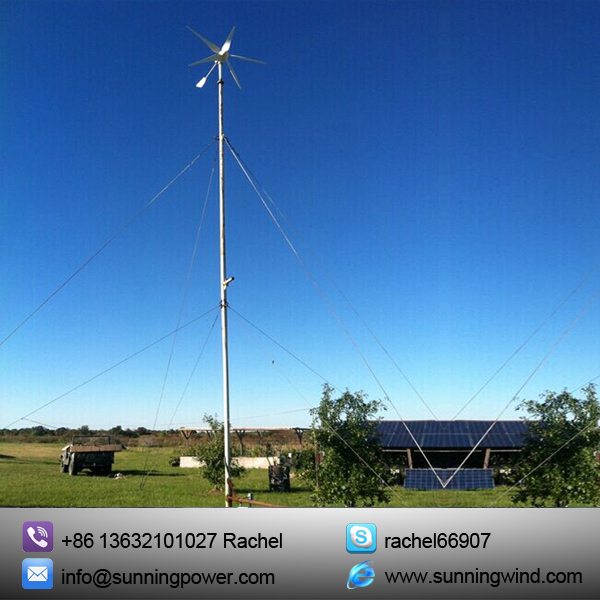 400W Wind Solar Hybrid System Use Small Wind Turbine Generator