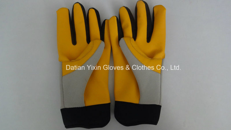 Glove-Safety Gloves-Cheap Glove-Hand Protective-Work Glove-Leather Glove-Cow Leather Glove