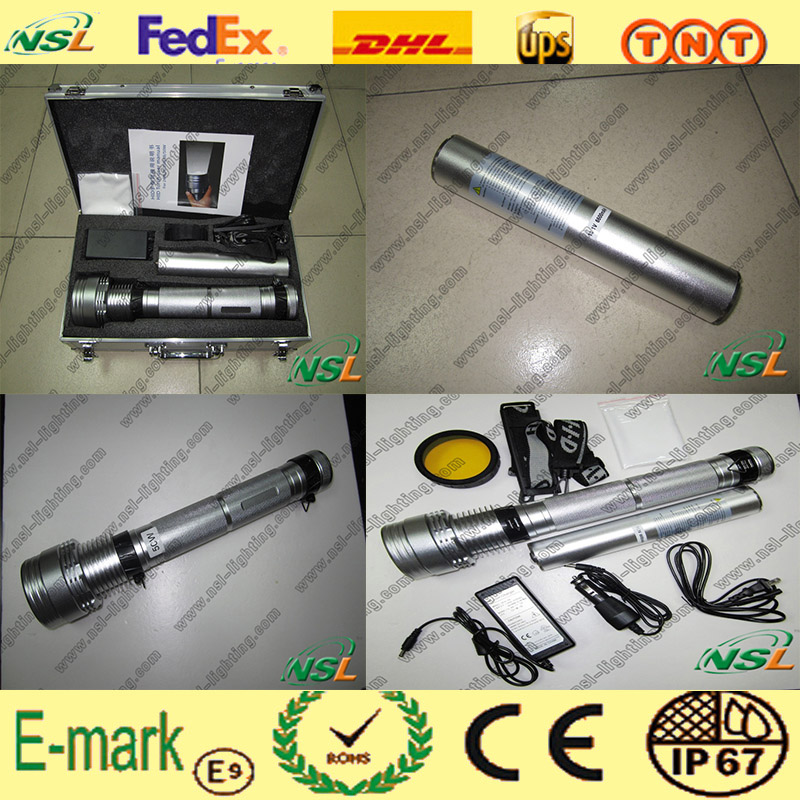 HID Flashlight 24W/35W/50W/65W/75W/85W with Rechargeable Battery