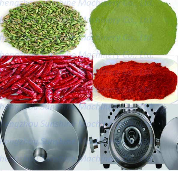 Mung Red Bean Commercial Electric Herb Chili Wheat Grinding Machine