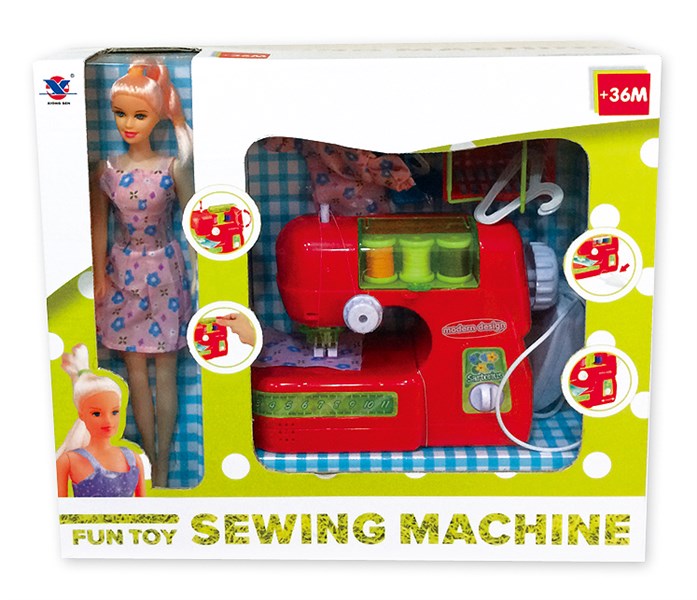 Girl Pretend Play Toy B/O Sewing Machine (H0009386)