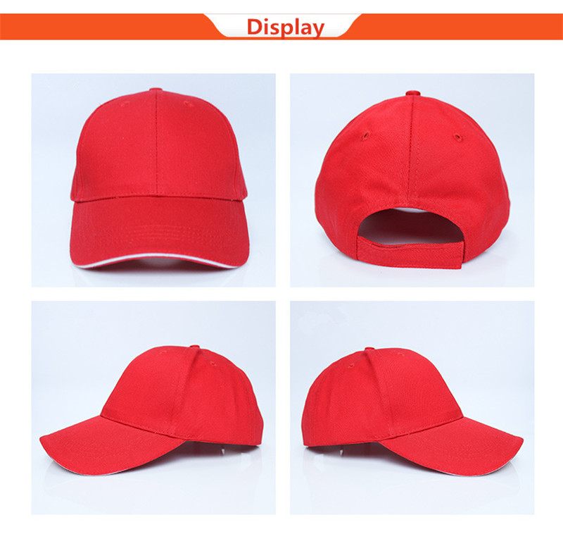 Audit Solid Fashion Cotton Polyester Baseball Cap Hat Customed Logo