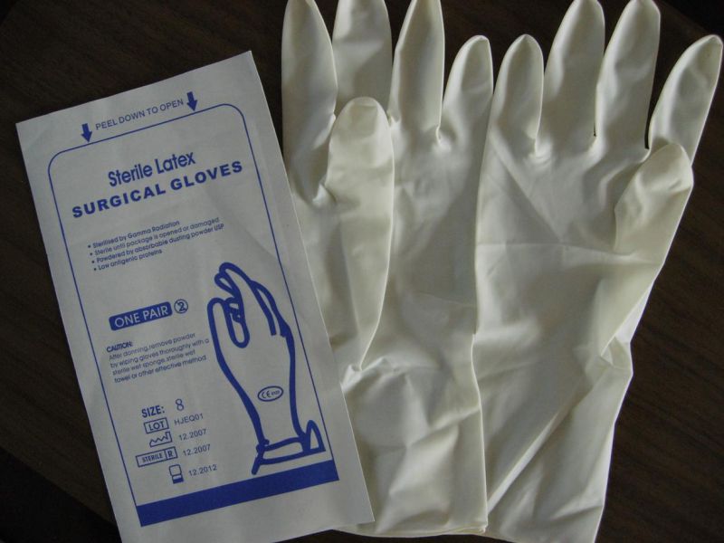 Medical Latex Powdered Surgical Gloves (LG1065P)