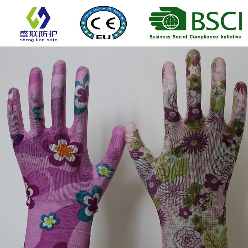 13G PU Coated Garden Work Glove (SL-G-PU2011)