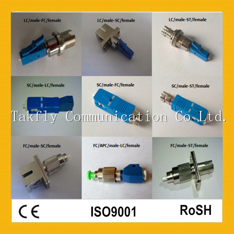 Competitive Male to Female Single Mode Simplex Hybrid Sc-FC Fiber Optic Adaptor