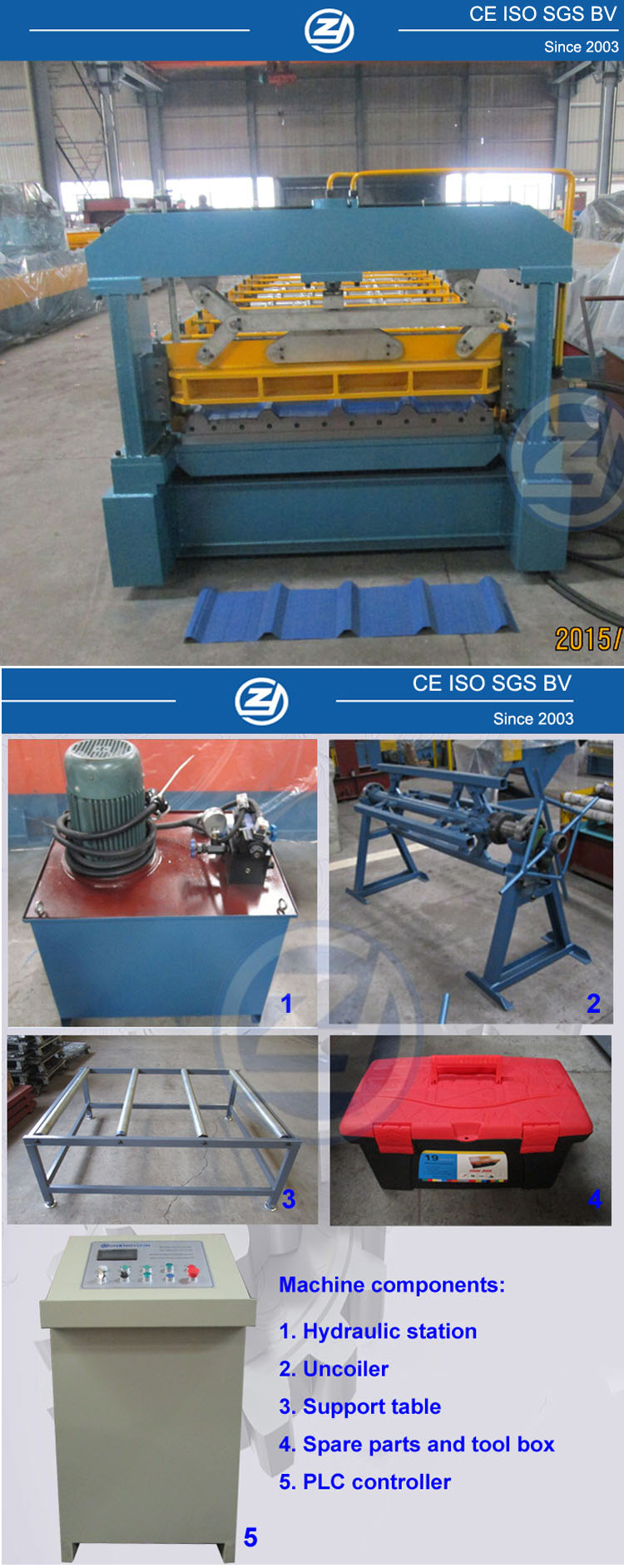 Overseas Service ISO China Roof Cold Roll Forming Machinery