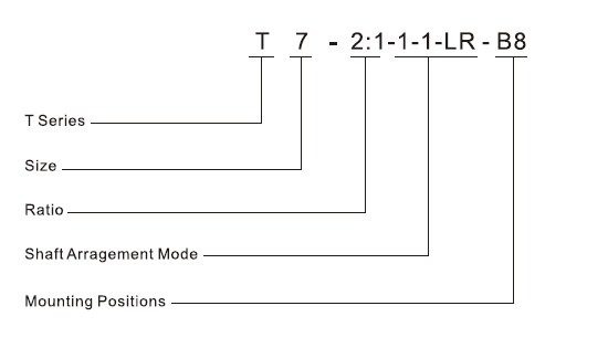 T Series Spiral Bevel Center Gearbox