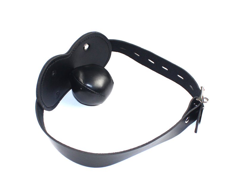 Leather Strap Mouth Red Ball Metal Link Multi-Color Bondage Gag Sex Ball Gag Sex Gag