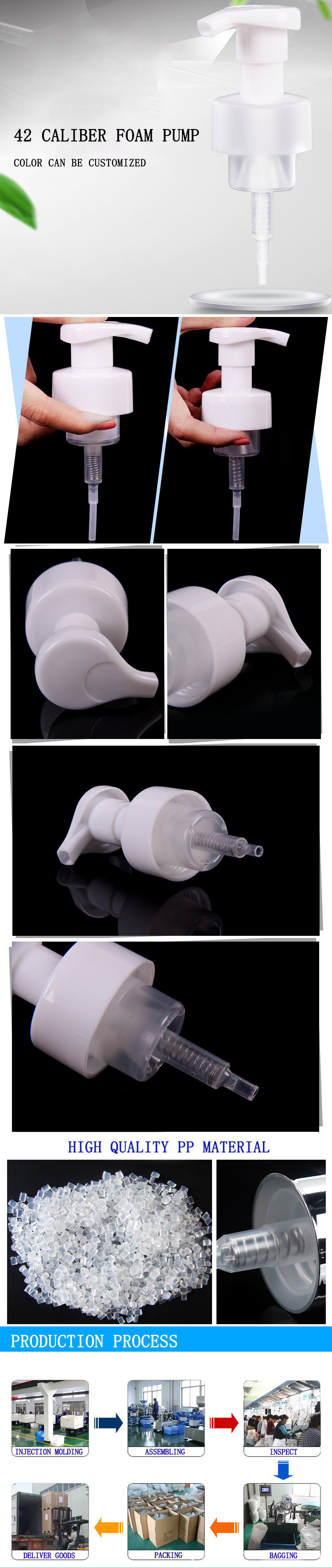 42mm Plastic External Spring Foam Pump (NP100-1)