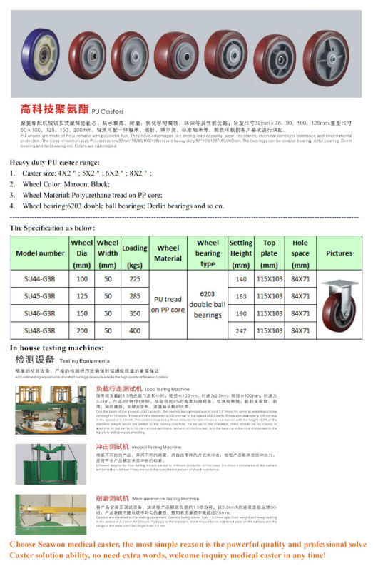 Caster Heavy Duty Rigid Polyurethane Caster