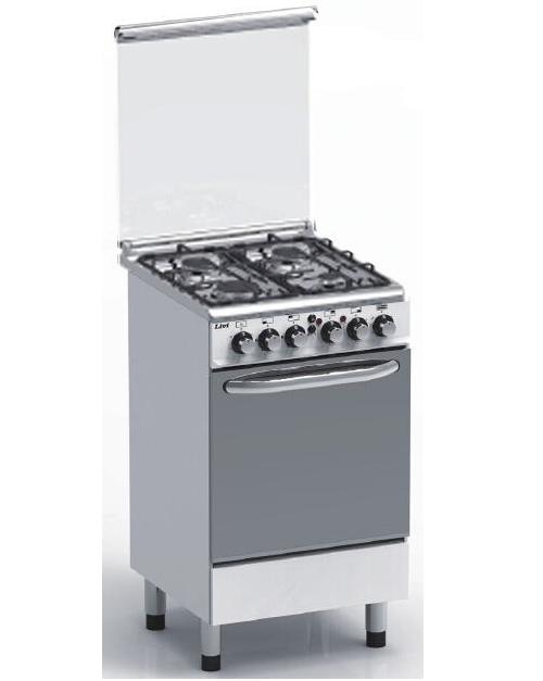 Full Stainless Steel 4 Gas Burner Stove with Gas Oven