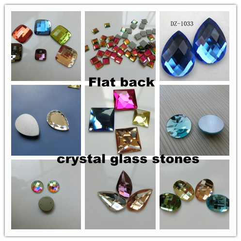 Flat Back Mirror Glass Beads