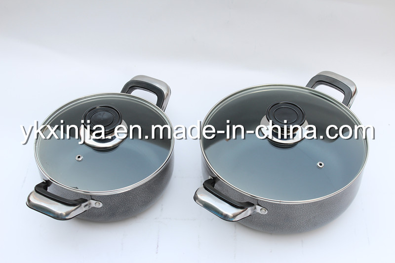 Kitchenware 4PCS Aluminum Non-Stick Coating Saue Pot Set