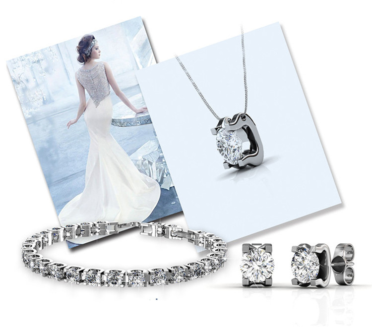 Destiny Jewellery Crystal From Swarovski Snails Set Bracelet Pendant and Earrings