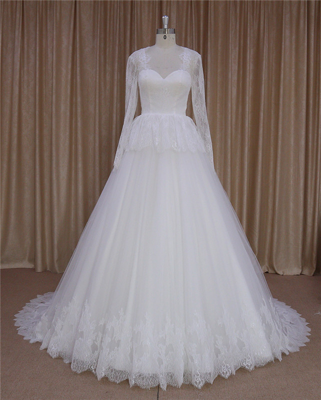 Long Sleeve Bolero Jacket Wedding Dress