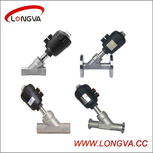 Wenzhou Supplier Pneumatic Threaded Angle Seat Valve