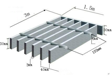 Galvanized Steel Grating, Steel Bar Grating