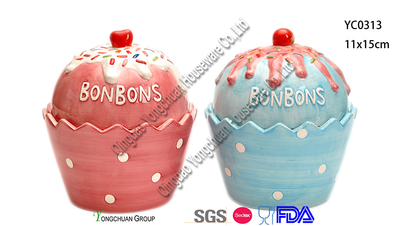 Christmas Ceramic Cookie Jar Set for Wholesale