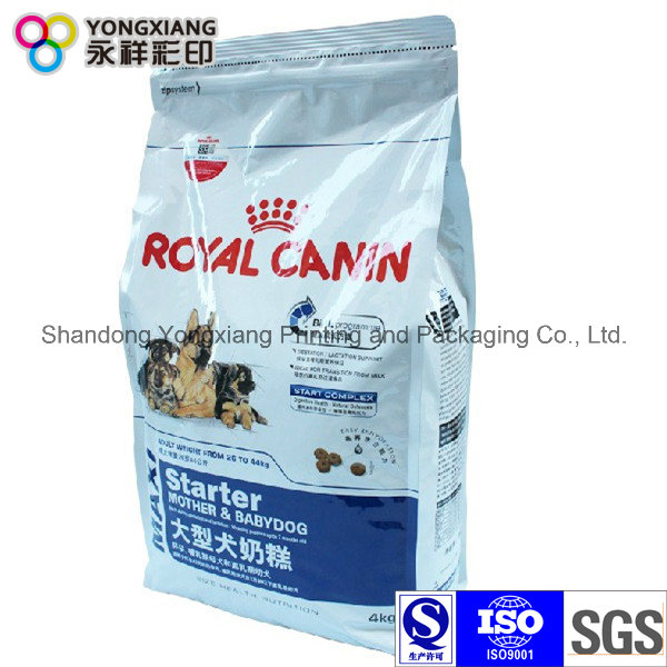 Dimensional Ziplock Pet Food Packaging Bag