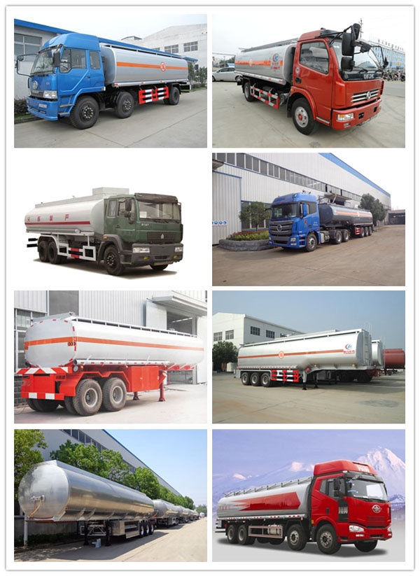 3 Axle 50cbm Fuel Tank Trailer 50000 Liters Aluminium Alloy Oil Tank Trailer