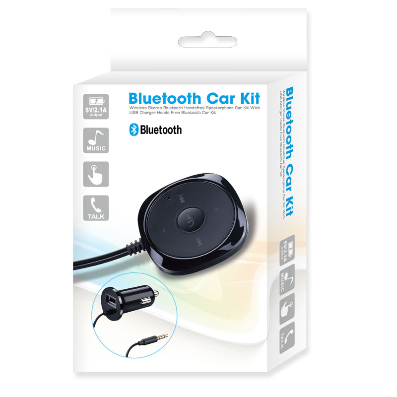 Bluetooth Hands Free Car Kit with Car Charger