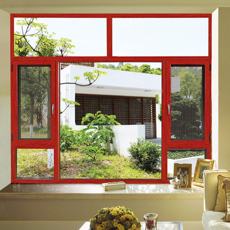 New Tempered Glass Aluminum Screening House Windows (FT-W135)