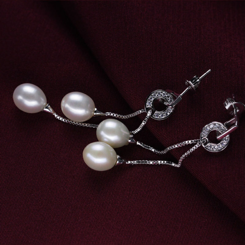 Tear Drop Pearl Earrings Wholesale 7-8mm Fashion New Model Pearl Earring