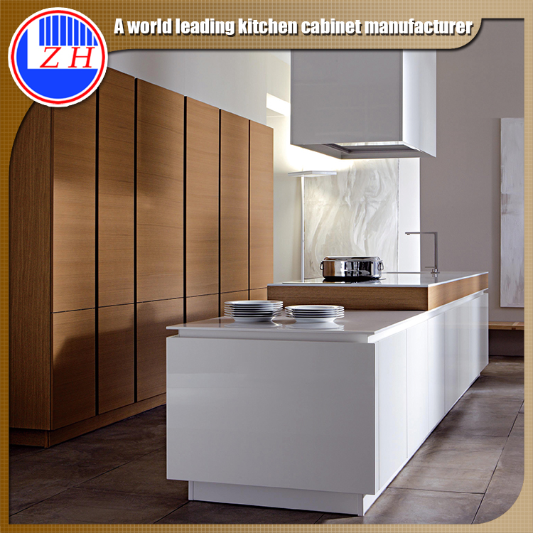 Glossy Wood Kitchen Cabinets (customzied)