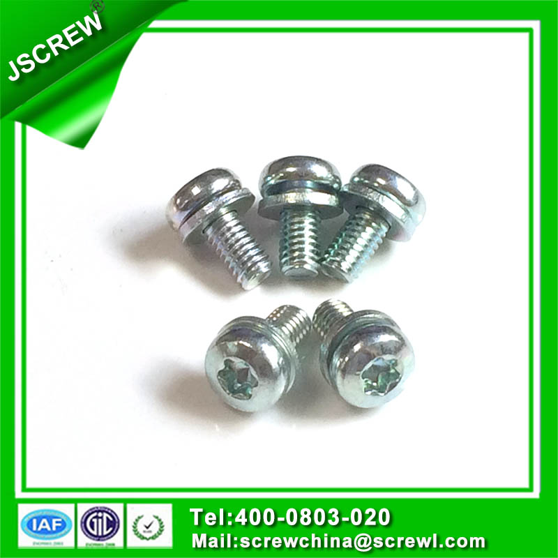 Steel Zinc Plated Pan Head Sem Screws for Machinery