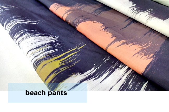 Polyester Brushed Printed Beach Wear/ Casural Wear Fabric