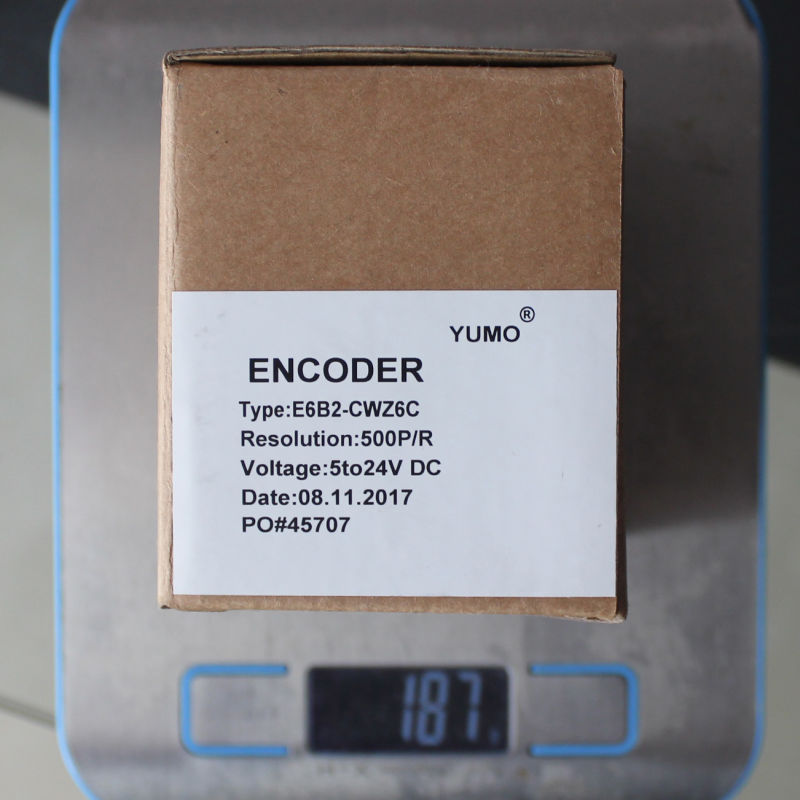 Yumo E6b2-Cwz6c 500PPR 5V 24V DC Incremental Rotary Encoder Position Encoder