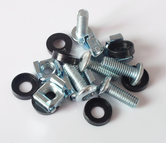 RoHS Certificated Network Cabling Accessories Screw Cage Nut Kits