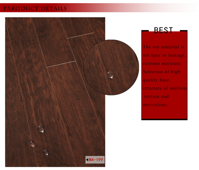 Vinyl Plank Walnut Oak Maple Laminated Laminate Wood Flooring