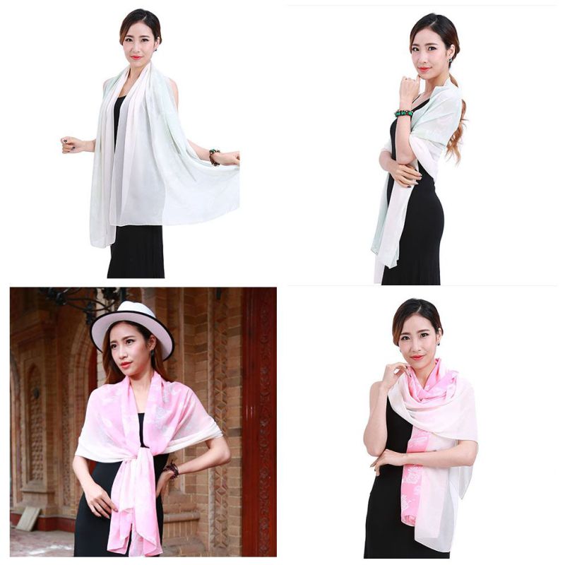 Fashion Printed Polyester Long Scarf for Lady