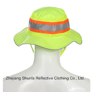 Road Safety Equipment High Visibility Bucket Hat Fishing Hats Caps Workwear Fishing Cap Outdoor Headwear