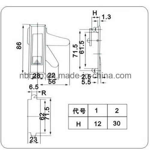 Indutrial Push Button Electric Cabinet Lock