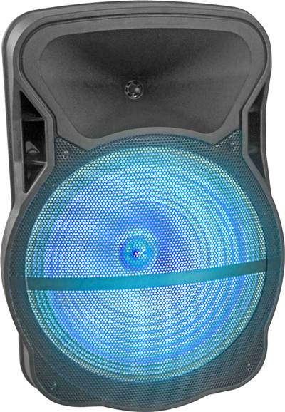 15 Inch Wireless Sound Systems Portable Rechargeable Trolley Speaker Plastic Active Speaker Box Cx-15D