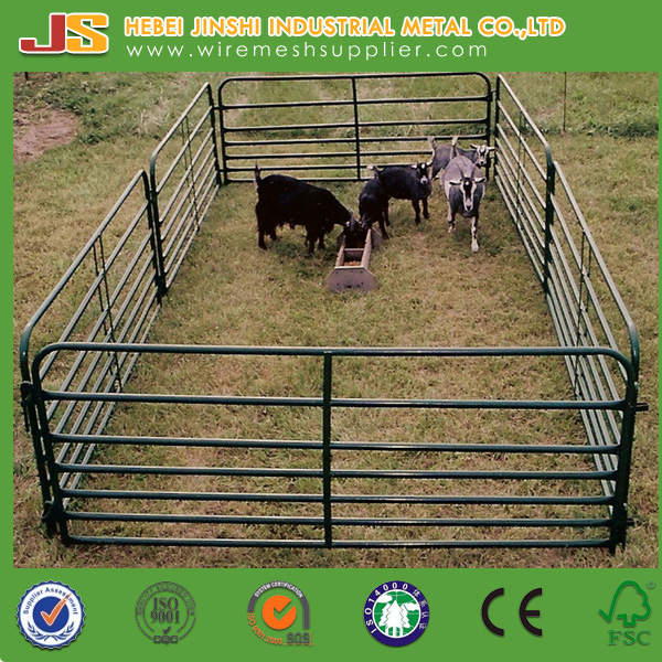 China Factory Supply 6 Rails Oval Tube Cattle Fence Panel