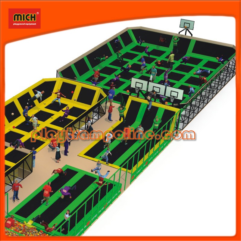 Large Trampolines with Indoor Playground