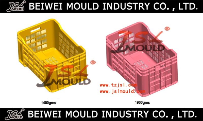 Customized Injection Plastic Fruit Vegetable Crate Mould