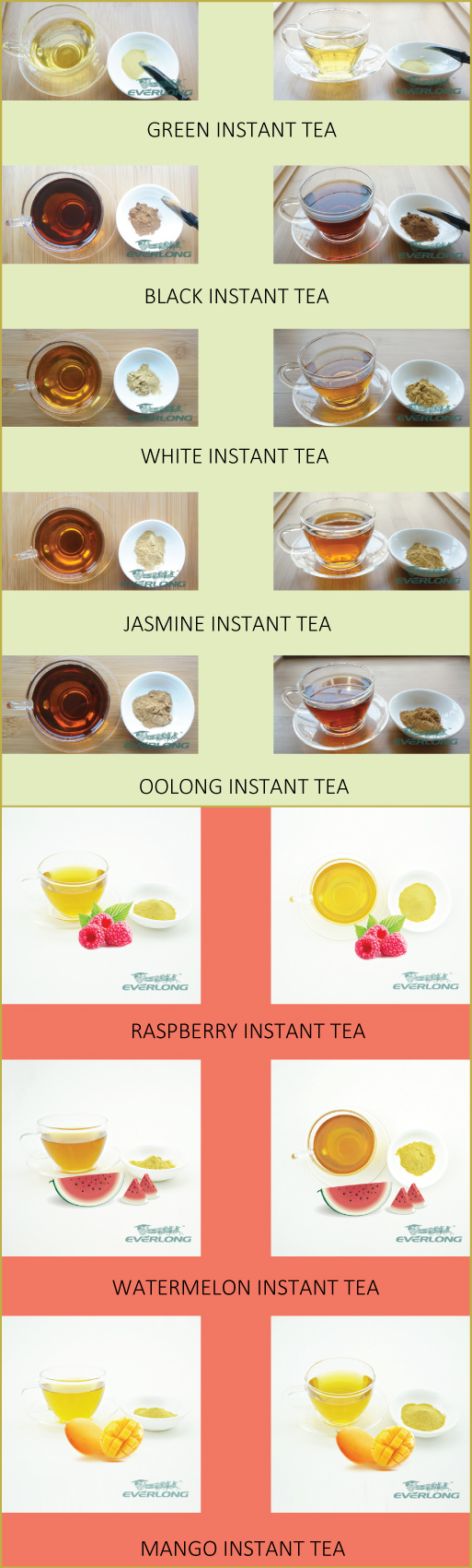 Instant Tea Extract Powder with Different Flavors