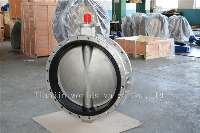 CF8 Double Flanged Butterfly Valve