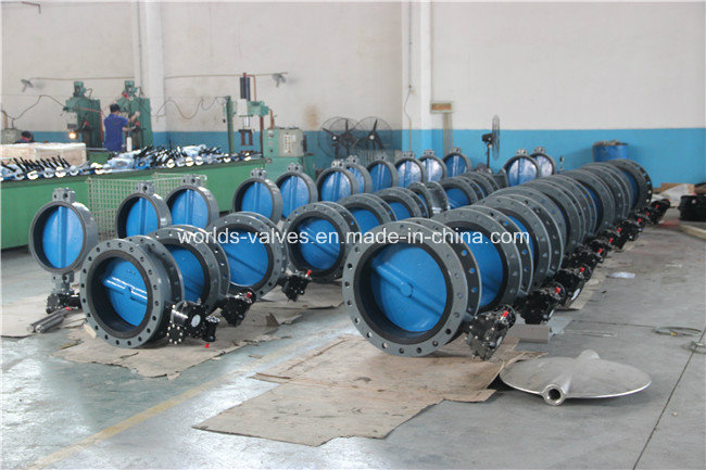 D41X Double Flange Butterfly Valve with Painting Disc