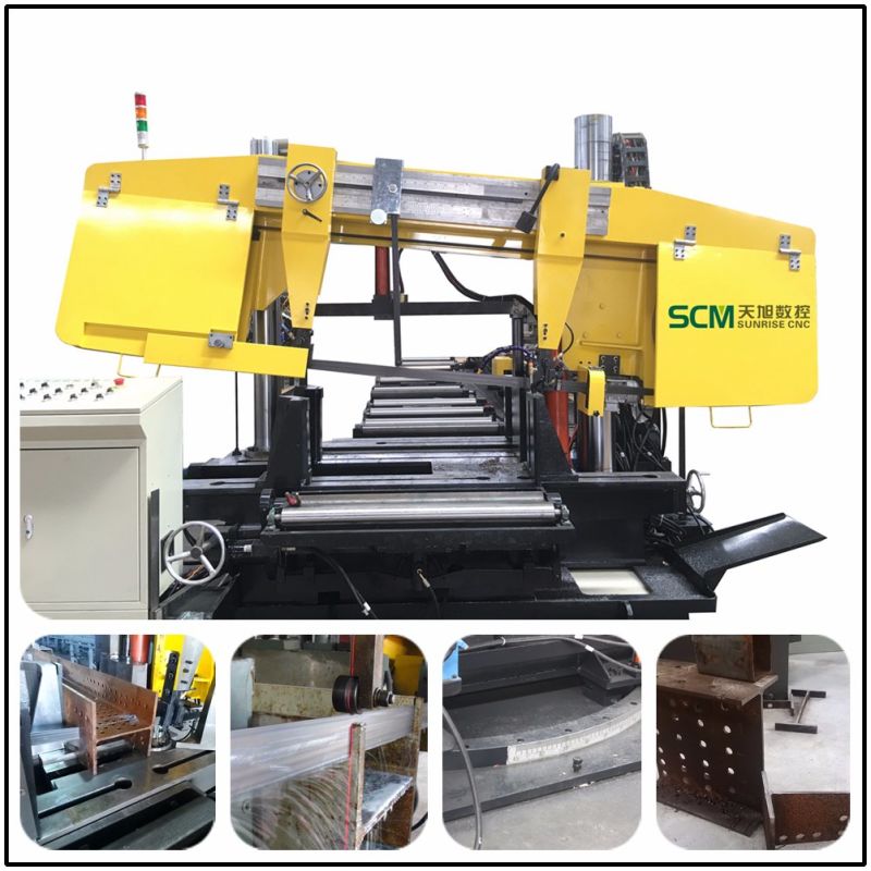 Tbs1000 Beams and Tubes Band Saw Machine for Steel Fabrication