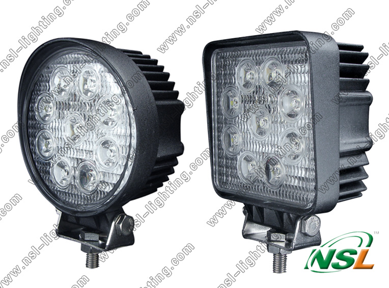 27W 4 Inch EMC LED Work Light 10-30V Flood & Spot LED Work Light