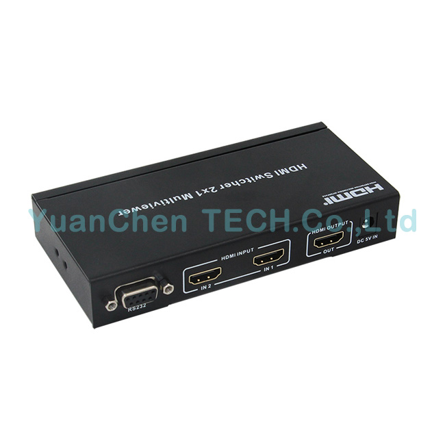 V1.4 HDMI 2X1 Multi-Viewer HDMI Switcher with Pip