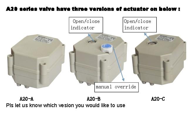 Tonhe 2 Way Brass Electric Actuator Water Ball Valve