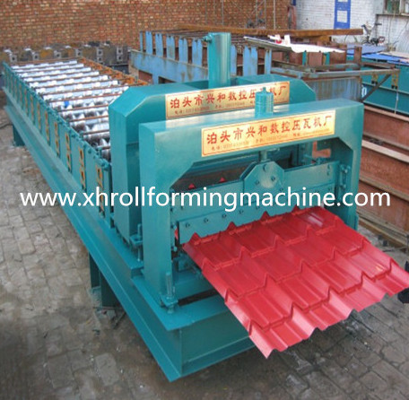 Glazed Steel Profile Roof Sheet Cold Roll Forming Machine