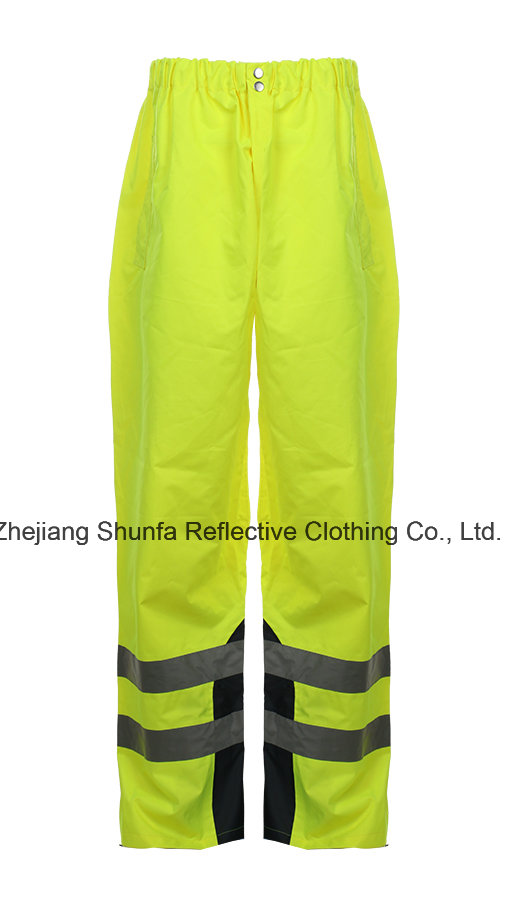 Safety PU High Visibility Reflective Waterproof Pants